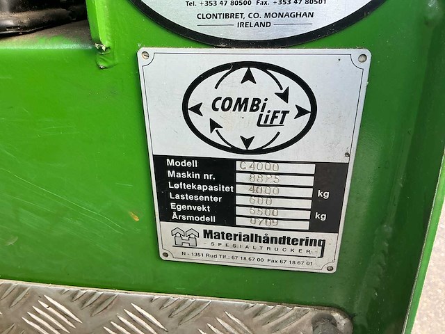 2009 combilift c4000e zijlader - afbeelding 17 van  24
