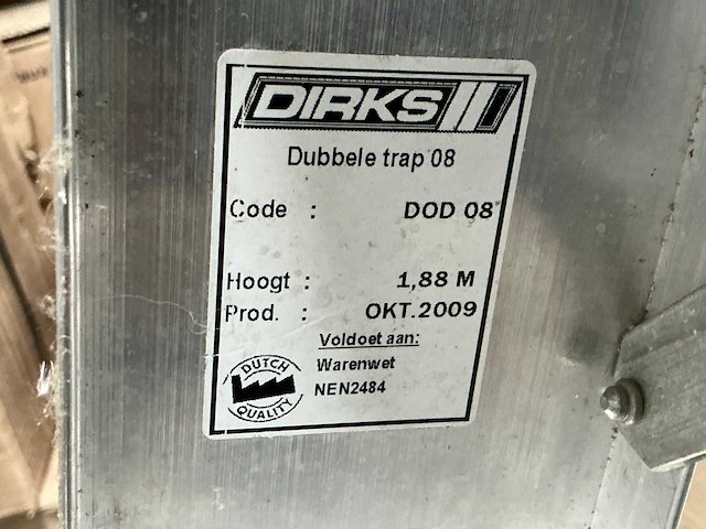 2009 dirks dod 08 aluminium dubbele trap - afbeelding 4 van  4