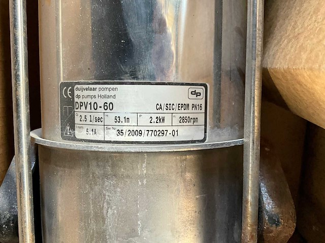 2009 duijvelaar dpv10-60 pompunit - afbeelding 3 van  3