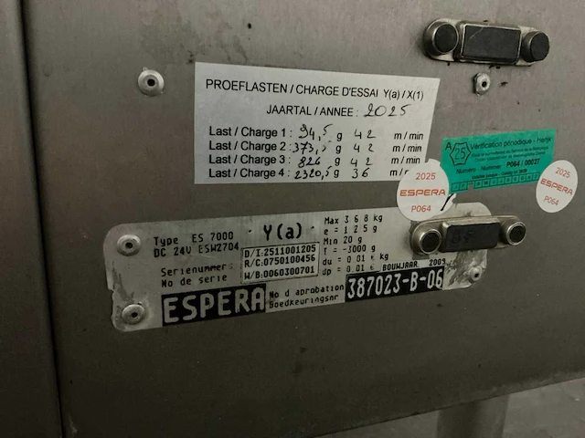2009 espera es7000 checkweigher - afbeelding 5 van  13