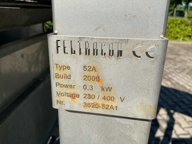 2009 feltacon 52a weeg / afvul machine met transportband - afbeelding 6 van  6