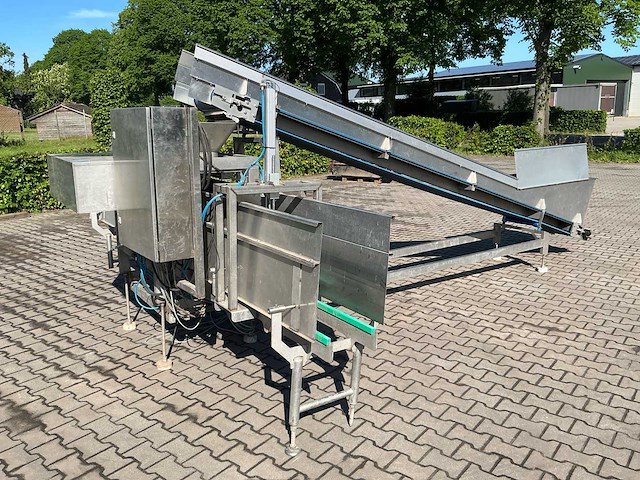 2009 feltacon 52a weeg / afvul machine met transportband - afbeelding 1 van  6
