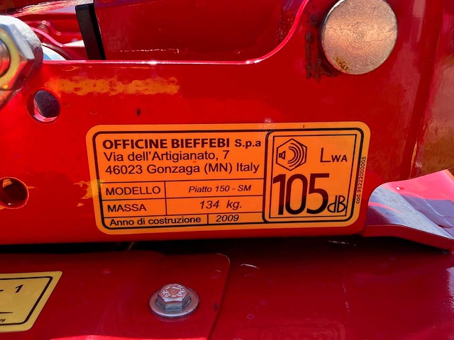 2009 gianni ferrari 150-sm mulchmaaier - afbeelding 2 van  9