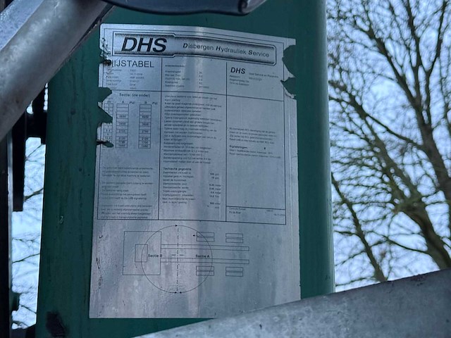 2009 ginaf 3233s 6x2 bakwagen met autolaadkraan - afbeelding 8 van  33