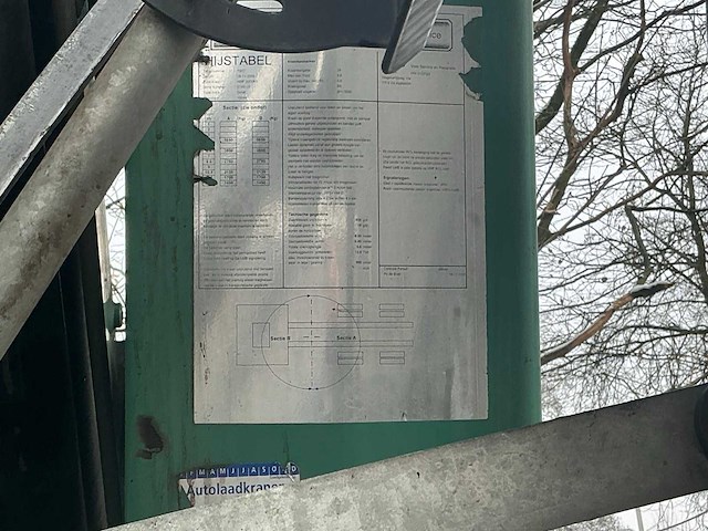 2009 ginaf 3233s 6x2 bakwagen met autolaadkraan - afbeelding 16 van  33