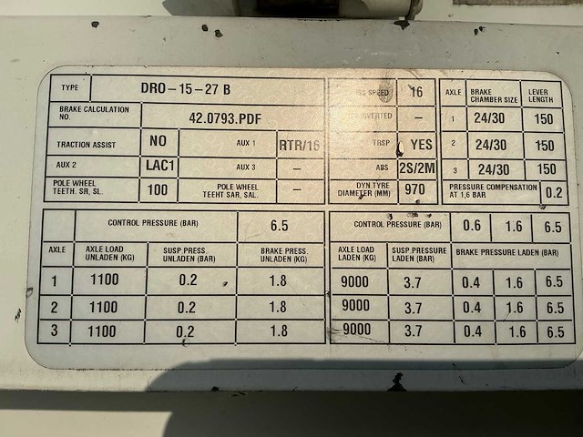 2009 groenenwegen dro-15-27 oplegger - afbeelding 13 van  19
