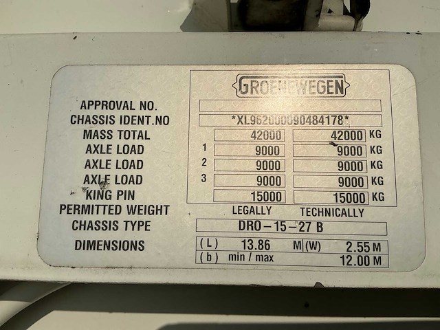 2009 groenenwegen dro-15-27 oplegger - afbeelding 14 van  19