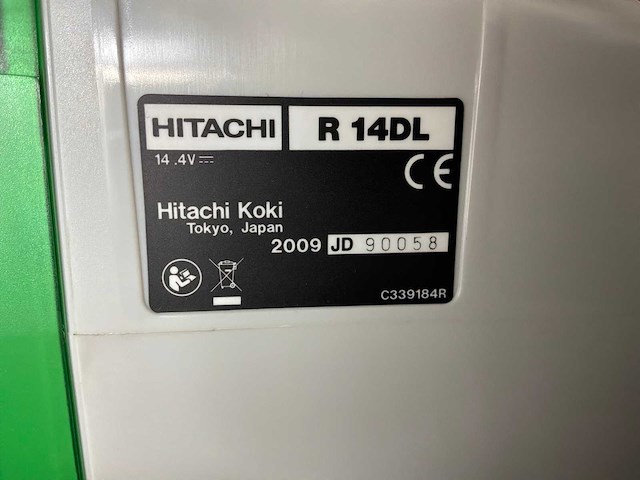 2009 hitachi r14dl accu stofzuiger - afbeelding 5 van  7