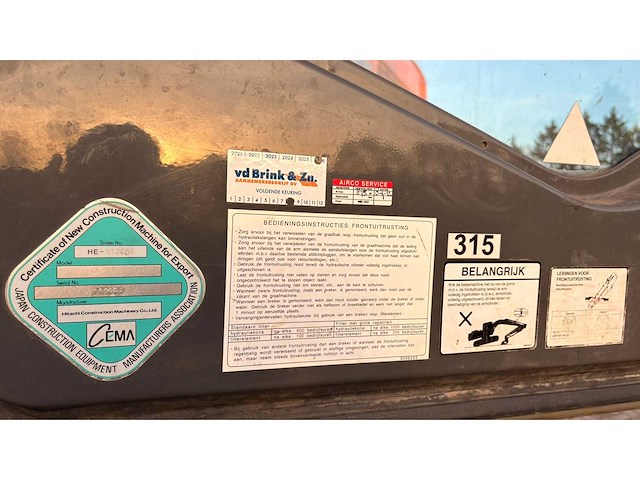 2009 hitachi zx140w-3 banden graafmachine - afbeelding 8 van  19