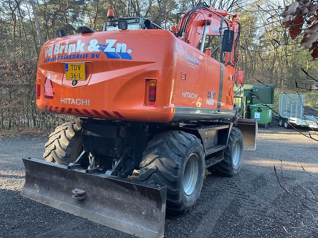 2009 hitachi zx140w banden graafmachine - afbeelding 3 van  4