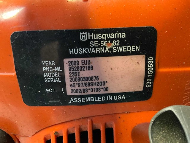 2009 husqvarna 235 kettingzaag, benzine - afbeelding 5 van  5