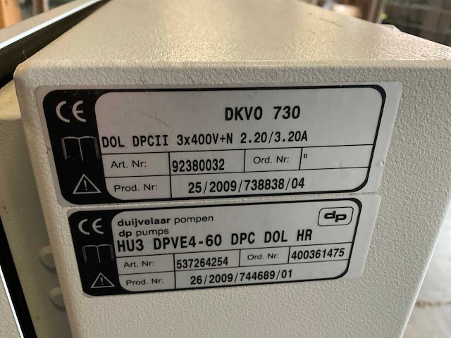2009 hydro-unit dkvo 730 drukverhogingsinstallatie - afbeelding 6 van  6