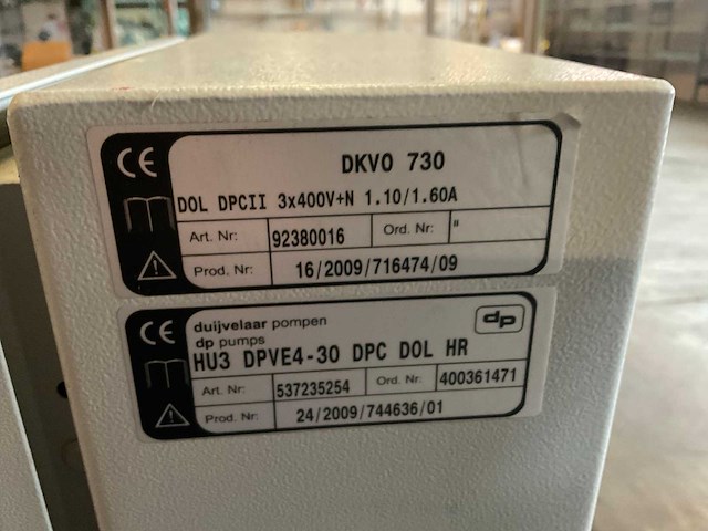 2009 hydro-unit dkvo 730 drukverhogingsinstallatie - afbeelding 3 van  5