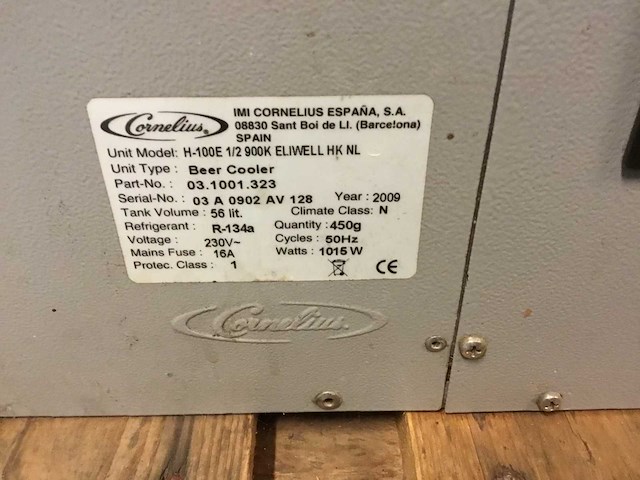 2009 imi cornelius h-100e 1/2 900k eliwell hk nl barkoeling - afbeelding 5 van  5