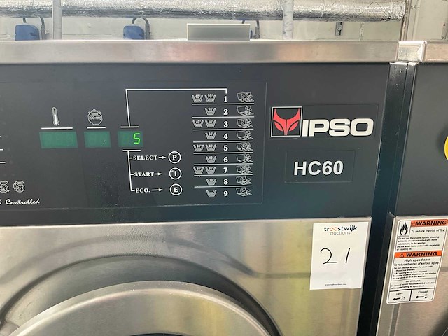 2009 ipso hc60 industriële wasmachine - afbeelding 2 van  2