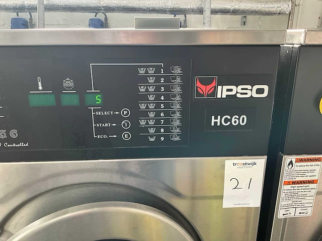 2009 ipso hc60 industriële wasmachine - afbeelding 2 van  4