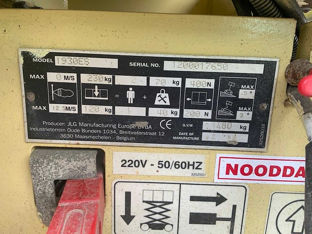 2009 jlg 1930 es schaarhoogwerker - afbeelding 13 van  21
