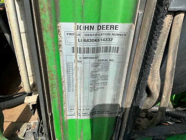 2009 john deere 6830 mw2 vierwielaangedreven landbouwtractor - afbeelding 14 van  37