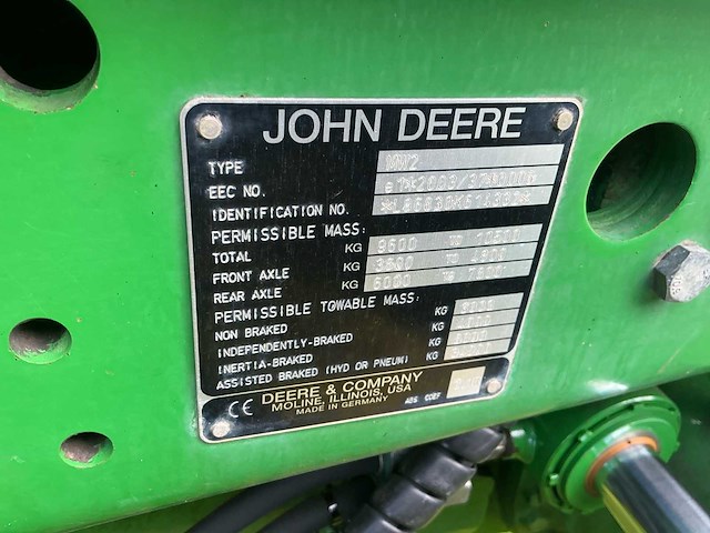 2009 john deere 6830 mw2 vierwielaangedreven landbouwtractor - afbeelding 30 van  37