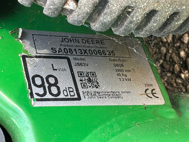 2009 john deere js63v grasmaaier - afbeelding 2 van  11