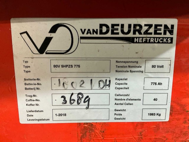 2009 linde e40 vorkheftruck - afbeelding 13 van  22