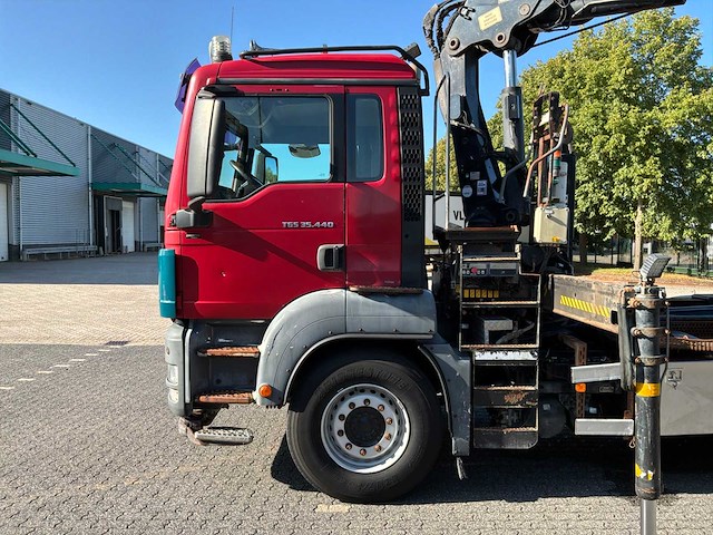 2009 man tgs 35.440 8x4-4 bl vrachtwagen met autolaadkraan - afbeelding 4 van  61