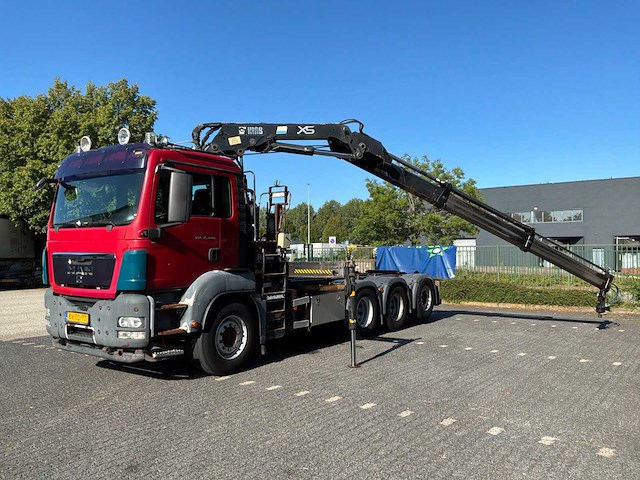 2009 man tgs 35.440 8x4-4 bl vrachtwagen met autolaadkraan - afbeelding 12 van  61