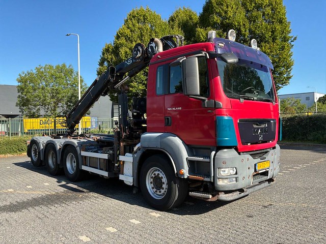 2009 man tgs 35.440 8x4-4 bl vrachtwagen met autolaadkraan - afbeelding 23 van  61