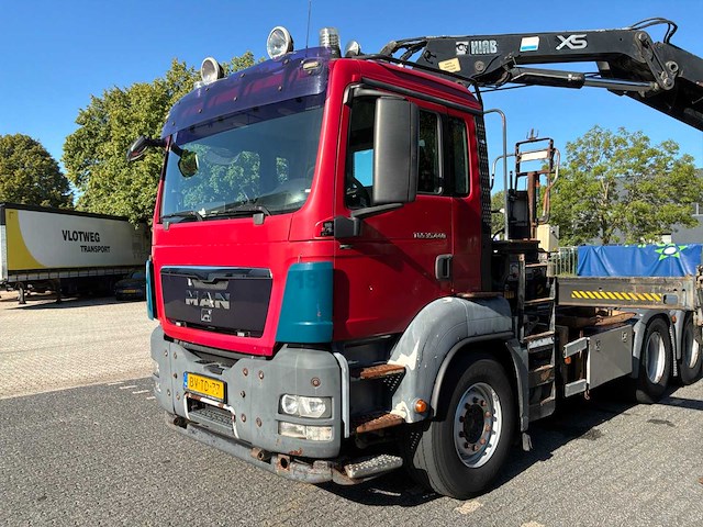 2009 man tgs 35.440 8x4-4 bl vrachtwagen met autolaadkraan - afbeelding 60 van  61
