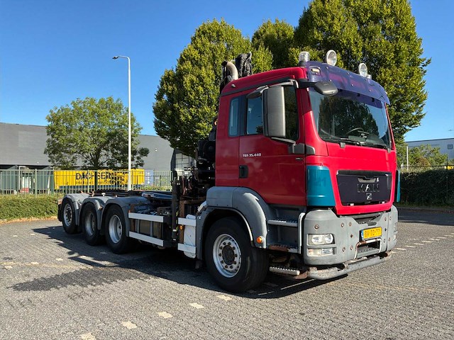 2009 man tgs 35.440 8x4-4 bl vrachtwagen met autolaadkraan - afbeelding 2 van  30