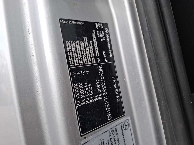 2009 mercedes-benz axor 1829 l kolkenzuiger vrachtwagen - afbeelding 50 van  54