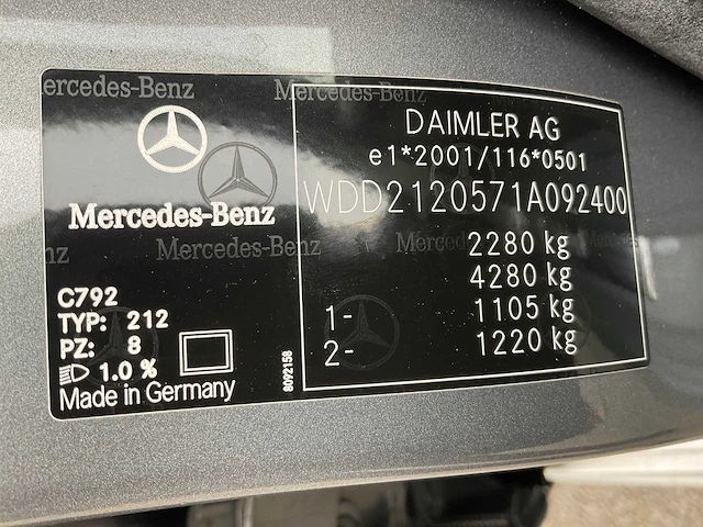 2009 mercedes-benz e-klasse 350 cgi personenauto - afbeelding 28 van  35