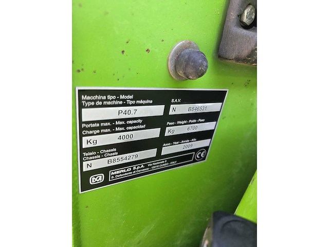 2009 merlo p40.7 verreiker - afbeelding 9 van  9