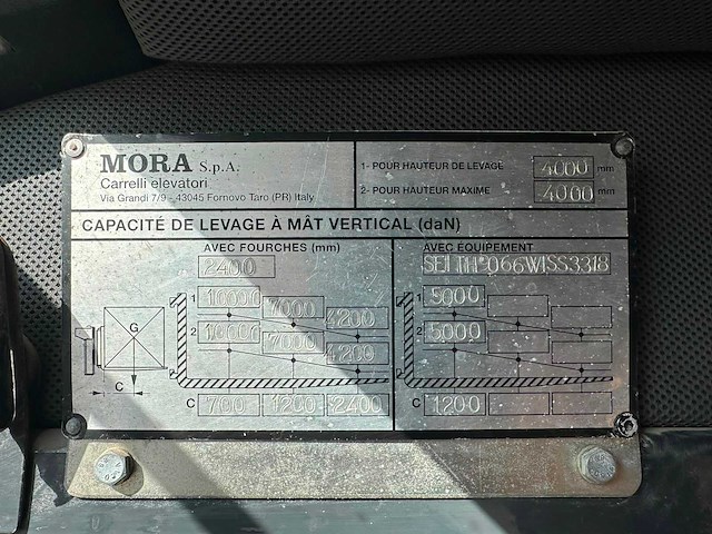 2009 mora m100c vorkheftruck - afbeelding 18 van  26