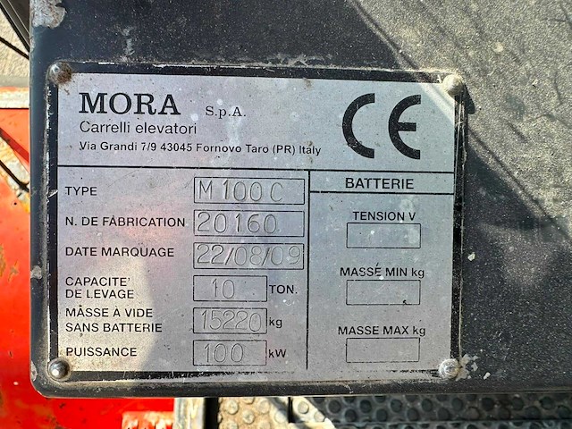 2009 mora m100c vorkheftruck - afbeelding 3 van  3