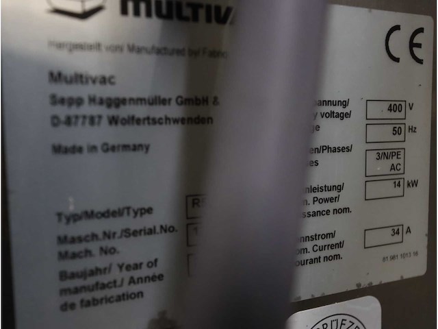2009 multivac r535 traysealer - afbeelding 4 van  12