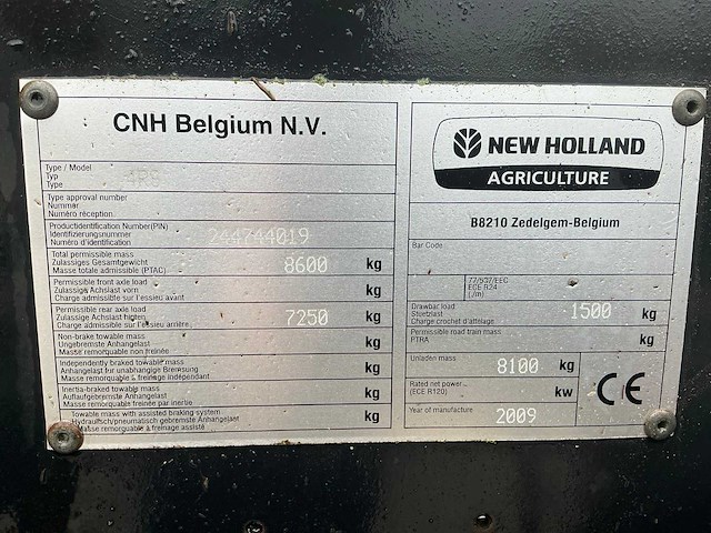 2009 new holland bb9060 balenpers - afbeelding 42 van  47