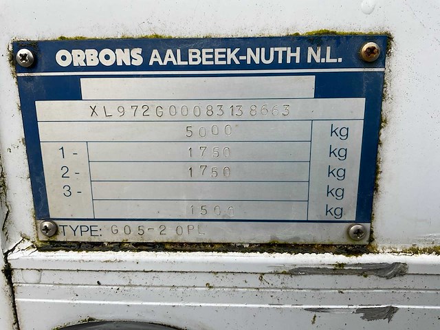 2009 orbons g05-20pl be-oplegger - afbeelding 15 van  22