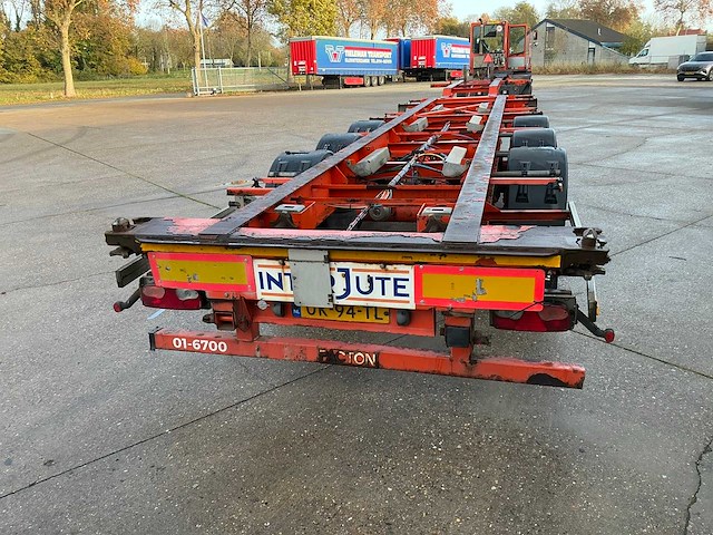 2009 pacton txc339 containerchassis oplegger - afbeelding 3 van  33