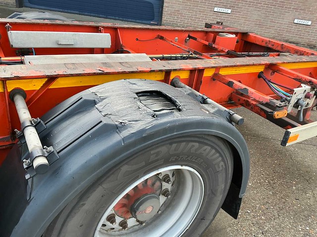 2009 pacton txc339 containerchassis oplegger - afbeelding 9 van  33