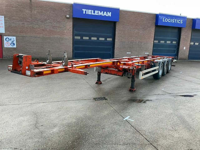 2009 pacton txc339 containerchassis oplegger - afbeelding 12 van  33