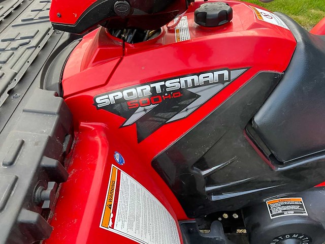 2009 polaris sportsman 500 ho quad - afbeelding 13 van  20