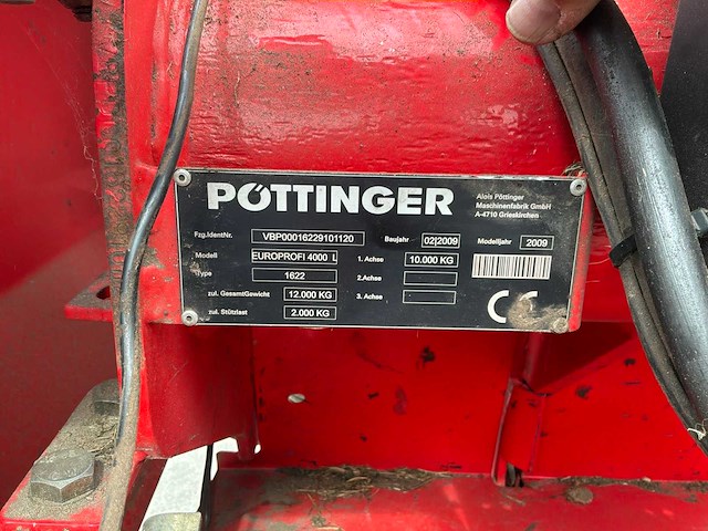 2009 pottinger europrofi 4000 opraapwagen - afbeelding 15 van  22