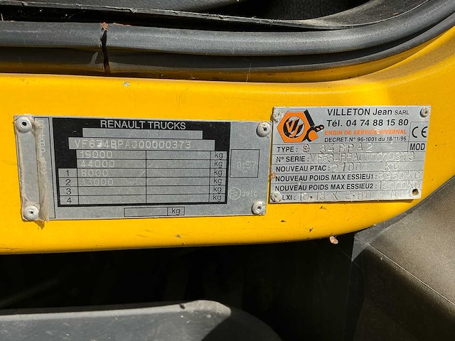 2009 renault kerax 34bpa2 vrachtwagen - afbeelding 60 van  69