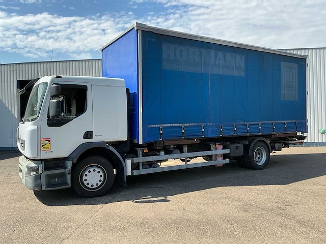 2009 renault premium 410 dxi 4x2 schuifzeilwagen met wisselopbouw en dhollandia laadklep - afbeelding 10 van  39
