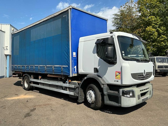 2009 renault premium 410 dxi 4x2 schuifzeilwagen met wisselopbouw en dhollandia laadklep - afbeelding 21 van  39