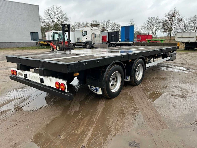 2009 royen r/4042t 2-assige wipkar / plateauaanhangwagen – 17.600 kg – luchtgeveerd - afbeelding 10 van  17