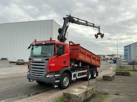 2009 scania g420 kieper vrachtwagen met kraan - afbeelding 1 van  41