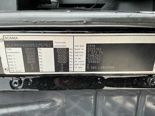 2009 scania r560 vrachtwagen - afbeelding 16 van  24