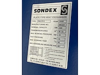 2009 sondex s62-is10 platenwarmtewisselaar - afbeelding 5 van  5